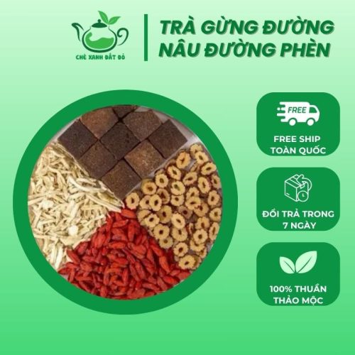 Trà Gừng Đường Nâu Đường Phèn