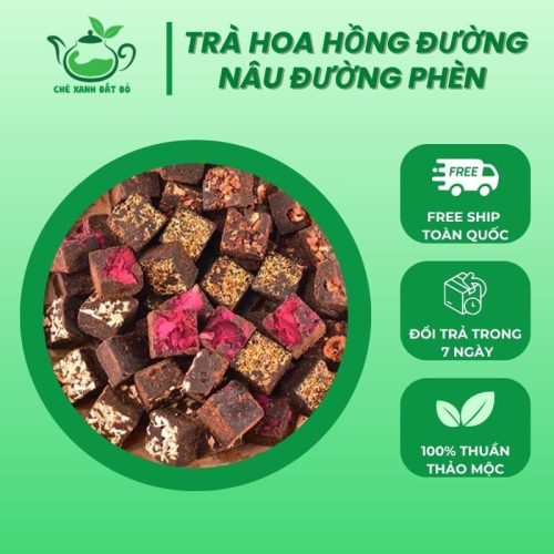 Trà Hoa Hồng Đường Nâu Đường Phèn