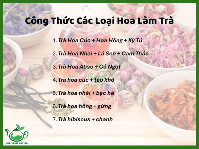 Các loại hoa làm trà