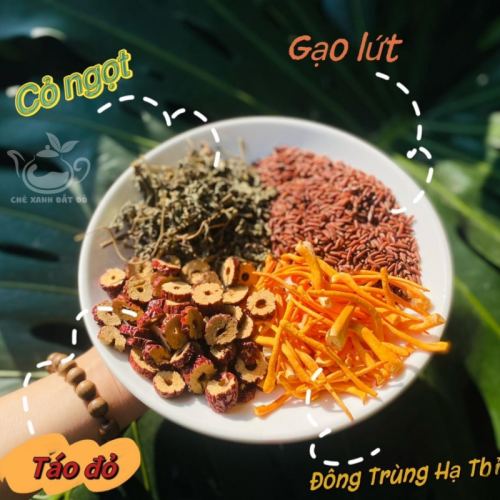 Trà đông trùng 4 vị thảo mộc